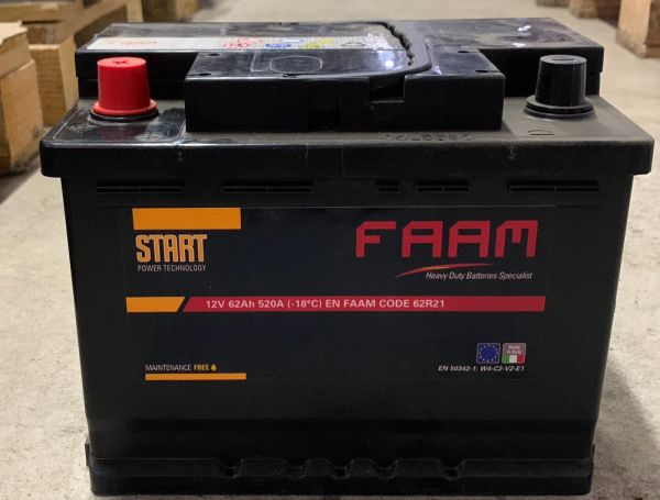 Акумулятор серії START 62R21 520А
