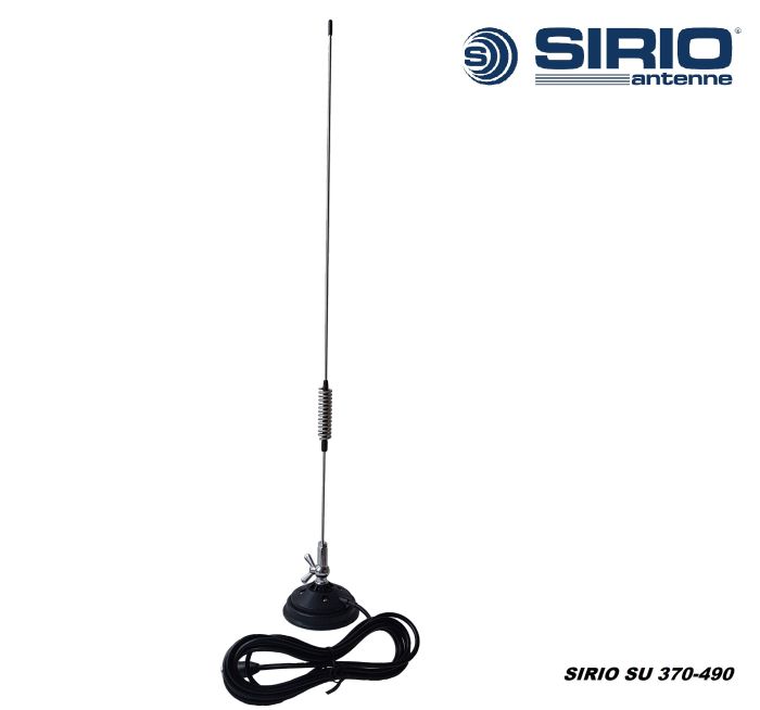 Антена автомобільна SIRIO SU 370-490 (370-490 МГц, 0,7 м) на магніті